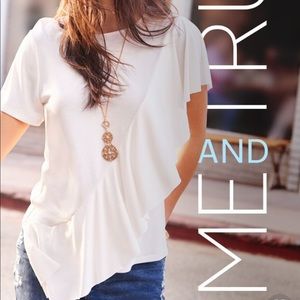 Time and Tru Ruffle Top